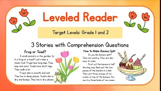 Reading for Grade 1 and Grade 2  Reading Comprehension  Learn English Through Stories Set 14 [upl. by Anaeirb357]