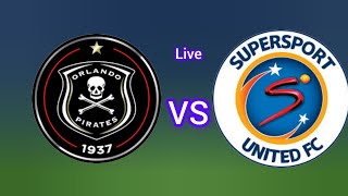 Supersport United vs Orlando Pirates MTN 8 Cup football today scoring match 2024 [upl. by Bodkin]