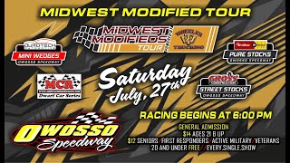 Midwest Modifieds Tour Powered by Wheeler Trucking  7272024 [upl. by Lindly]