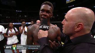 UFC 236 Israel Adesanya Octagon Interview [upl. by Naoh303]