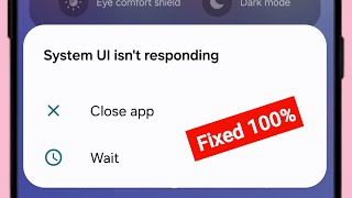 How to Fix System UI isn’t Responding Error Problem on Android Phone  System UI Not Responding [upl. by Stanfill]