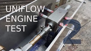 Uniflow Steam Engine Test Run 2 [upl. by Madeleine]