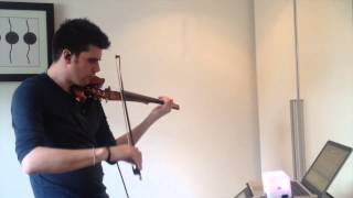 Fratres Arvo Pärt  Teardrop Massive Attack livelooped violin mashup [upl. by Sudnac999]