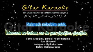 Çiçeğim  Gitar KARAOKE Rober Hatemo [upl. by Akela206]