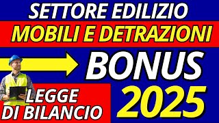 Bonus Edilizia 2025 Tutte le Novità su Ristrutturazioni e Detrazioni [upl. by Atsejam615]