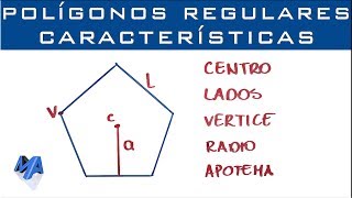 Polígonos regulares  Características y nombres [upl. by Sitoiganap768]