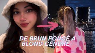 de brun foncé à blond cendré à la maison  VLOG [upl. by Adieren113]