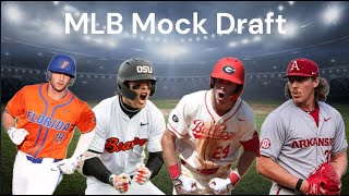 2024 MLB Mock Draft Predictions Top 10 Picks [upl. by Yrrad]