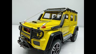 Unboxing Jeep 124 Scale Mercedes Benz Diecast Model Auto Door G800 Jinlifang [upl. by Eneladgam]