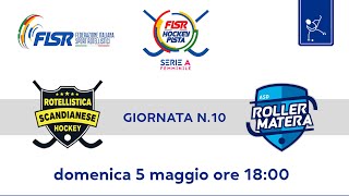 Serie A Femminile  Giornata n10  Rotellistica Scandianese x Decom Roller Matera [upl. by Eytak]