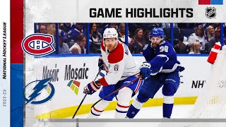 Canadiens  Lightning 318  NHL Highlights 2023 [upl. by Shamrao648]