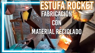 COMO Hacer una estufa ROCKET FÁCIL con material en desuso y soldada al arco [upl. by Baskett]