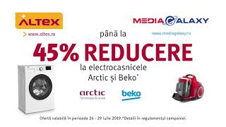 Pana la 45 REDUCERE la electrocasnicele ARCTIC si BEKO  Happy Weekend  Altexro [upl. by Netloc]