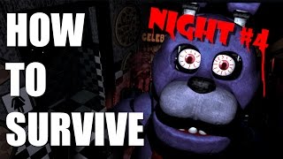 How To Survive And Beat Five Nights At Freddys Night Four  PC GUIDE [upl. by Elsinore]