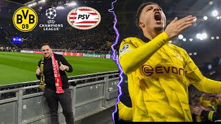 VIERTELFINALE WIR KOMMEN 🖤💛🔥 BVB vs PSV EINDHOVEN  UCL Stadionvlog [upl. by Kayley]