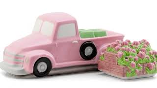 Scentsy Retro Pink Truck  Flower Delivery Lid  May 2024 Warmer amp Scent of the Month [upl. by Pier]