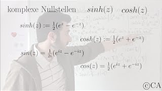 Komplexe Nullstellen von sinh und cosh komplexe Analysis Funktionentheorie [upl. by Akinit]