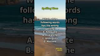 Spelling Time 499 spelling englishlearning englishvocabulary questions quiz [upl. by Kettie]