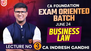 L3  Promissory Note  CA Foundation law  Exam oriented Batch  Indresh Gandhi [upl. by Iman]