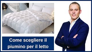 Come scegliere il piumino per il letto [upl. by Yellek792]