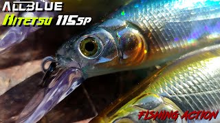 🐟Aliexpress Señuelos🐟 ALLBLUE Kitetsu 115SP Moves UNDERWATER aliexpress fishing pesca lure [upl. by Torre]