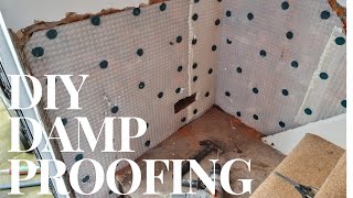 Budget DIY damp proofing  Injection Cream  Dry Rod amp Membrane  Landlord DIY Installation [upl. by Lammaj]