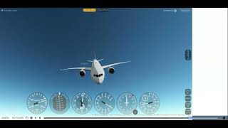 Trying a VERTICAL TAKEOFF with a B787 in GeoFS TURN ON CAPTIONS [upl. by Amluz407]