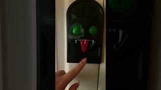 My new cat doorbell decoration CREEPY Shorts [upl. by Nedle]