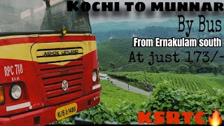 Kochi to Munnar by bus  Ernakulam to Munnar Bus journey  Kerala series I Teluguvlogs [upl. by Aspasia259]