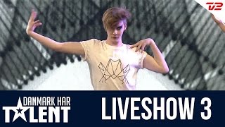 Danseren Sigmund Trondheim  Danmark har talent  Liveshow 3 [upl. by Annaeiluj]