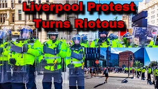 Liverpool protest turns riotous [upl. by Larsen]