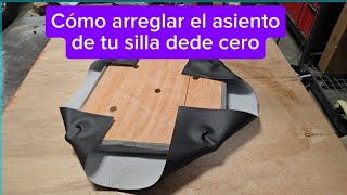 Tapicería para aficionados Como reparar tu SILLA DE COMEDEDOR [upl. by Avirt]