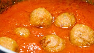 How Traditional Italian Meatballs in Tomato Sauce are Made  Claudia Romeo [upl. by Nahtannoj]