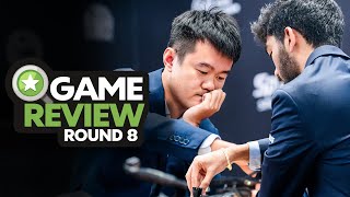 Game 8 2024 FIDE World Championship Game Review [upl. by Melmon440]