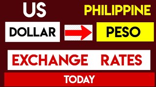 1 USD to PHP  Convert US Dollars to Philippine Pesos 03 November 2024 [upl. by Oluap]