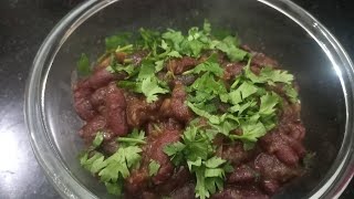 kidney Beans lobiachaat rajma how to make beansfrom my kitchen to yours infosavorysecrets [upl. by Aviva]