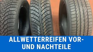 Allwetterreifen  Vergleich Sommerreifen Winterreifen  Vorteile Nachteile [upl. by Nyrad]