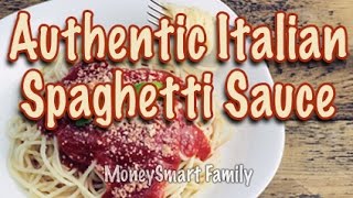 How to make authentic Italian spaghetti sauce gravy from scratch [upl. by Ashraf]