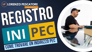 REGISTRO INIPEC  Come trovare o controllare un indirizzo PEC Posta Elettronica Certificata [upl. by Lerual]