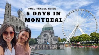 5 DAYS IN MONTREAL 🇨🇦  Full Travel Itinerary  A Day in Quebec City Vlog [upl. by Lenra595]