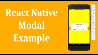 React Native Modal example part I  Simple Modal Popup [upl. by Annal]