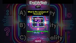 English Synonym Quiz  Improve Vocabulary puzzle english englishgrammar englishspeaking shorts [upl. by Esojnauj]