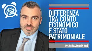 DIFFERENZA TRA CONTO ECONOMICO E STATO PATRIMONIALE [upl. by Amory472]