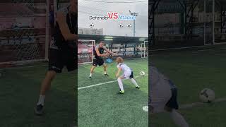 Attacker VS Defender football soccer coach training [upl. by Raine]