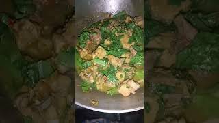 Boiled chicken with mustard leaves [upl. by Abehsat]