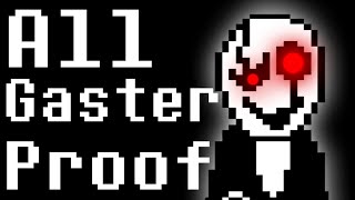 Deltarune  ALL GASTER EVIDENCE [upl. by Maillil429]