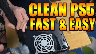 How to Clean PS5 Without Voiding Warranty EASY Tutorial [upl. by Hsakiv]