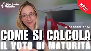 Come si calcola il voto di maturità [upl. by Eimar]