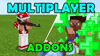 MCPE The BEST Multiplayer Addons [upl. by Anaejer]