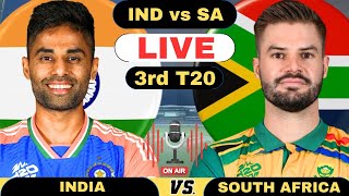 India vs South Africa Live 3rd T20 Match  IND vs SA Live T20 Match Live Score and Commentary 2024 [upl. by Akkin]